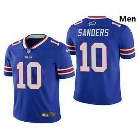 Men Buffalo Bills 10 Emmanuel Sanders Royal Blue 2020 Vapor Untouchable Stitched NFL Nike Limited Jersey
